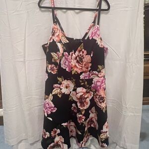 NWT! Speechless, Navy & Blush Floral Dress. Size 20.